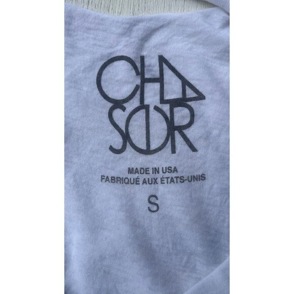 Chaser Women Crew Neck Cut out RELAX T-Shirt Size S - Picture 6 of 16